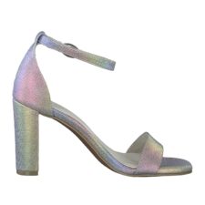 Sandale de piele ecologica si aspect cu irizatii