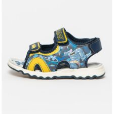 Sandale de piele ecologica si insertii de plasa