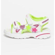 Sandale de piele ecologica si material textil Siah