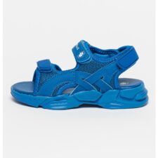 Sandale de piele ecologica si material textil cu velcro Rex