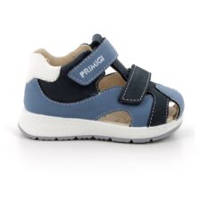 Sandale de piele ecologica si piele nabuc cu velcro