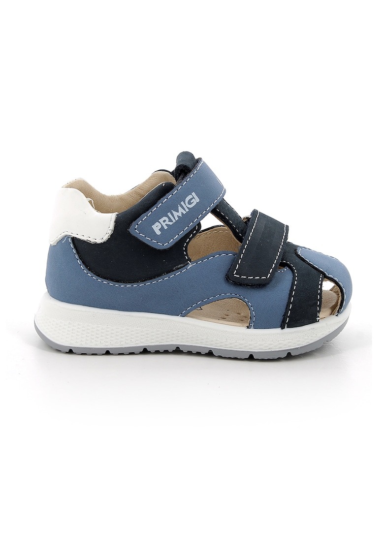 Sandale de piele ecologica si piele nabuc cu velcro 1 Sandale de piele ecologica si piele nabuc cu velcro