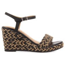 Sandale de piele ecologica si piele wedge Tigard