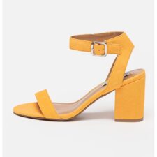 Sandale de piele intoarsa cu bareta pe glezna Malia