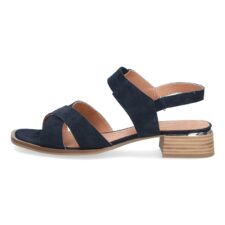 Sandale de piele intoarsa cu barete incrucisate