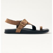 Sandale de piele intoarsa cu catarama Siren