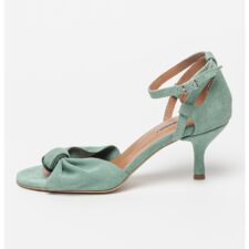 Sandale de piele intoarsa cu detaliu nod