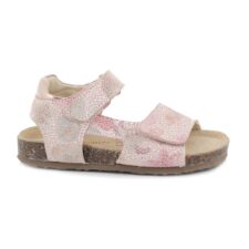 Sandale de piele intoarsa cu imprimeu