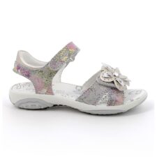 Sandale de piele intoarsa cu imprimeu abstract