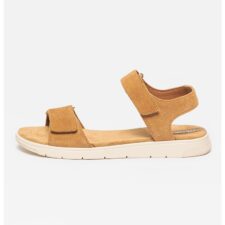 Sandale de piele intoarsa cu inchidere velcro Dandra
