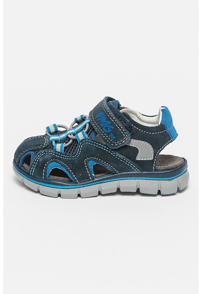 Sandale de piele intoarsa cu insertii de plasa 1 Sandale de piele intoarsa cu insertii de plasa