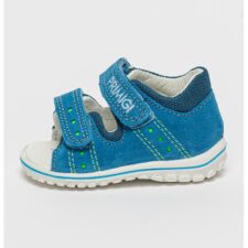 Sandale de piele intoarsa cu insertii textile