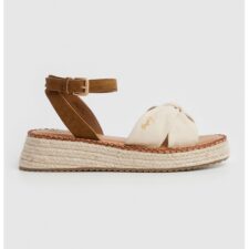 Sandale de piele intoarsa cu platforma