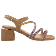 Sandale de piele intoarsa cu strasuri Cakovec