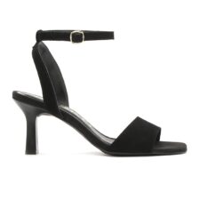 Sandale de piele intoarsa cu toc Miriam