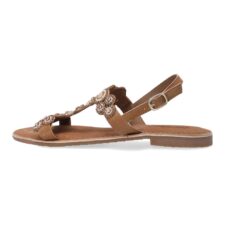 Sandale de piele intoarsa decorate cu margele