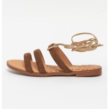 Sandale de piele intoarsa ecologica Marron