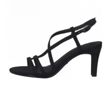 Sandale de piele intoarsa ecologica cu toc inalt