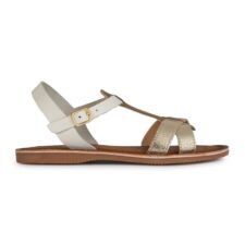 Sandale de piele intoarsa si piele