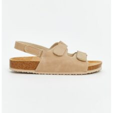 Sandale de piele intoarsa sintetca cu velcro