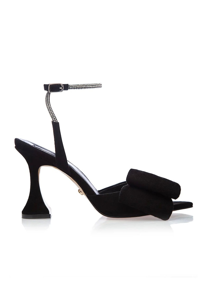 Sandale de piele intorsa cu funda Lotus 1 Sandale de piele intorsa cu funda Lotus