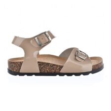 Sandale de piele lacuita cu catarame