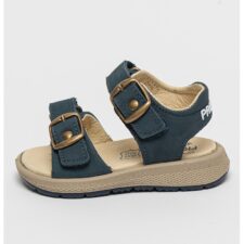 Sandale de piele nabuc cu velcro