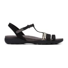 Sandale de piele nabuc cu velcro Amanda