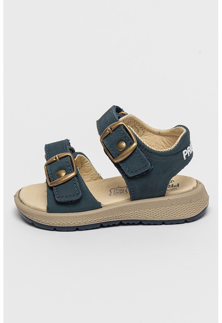 Sandale de piele nabuc cu velcro 1 Sandale de piele nabuc cu velcro