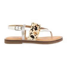 Sandale de piele si piele cu par scurt Sardoa