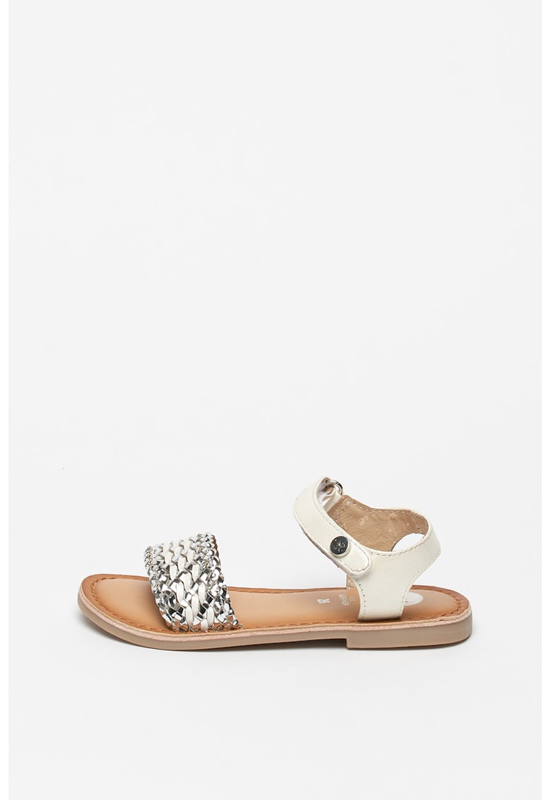 Sandale de piele si piele ecologica - cu aspect tesut Vietri 1 Sandale de piele si piele ecologica - cu aspect tesut Vietri