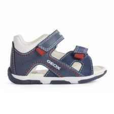 Sandale de piele si piele intoarsa cu velcro