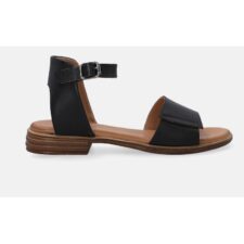 Sandale de piele uni cu bareta pe glezna A023LEBLOBS118