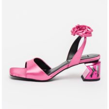 Sandale de satin cu barete infasurabile K-Blok