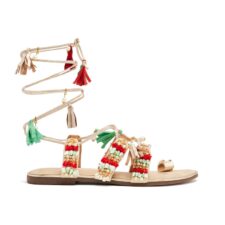 Sandale decorate cu margele Nubo