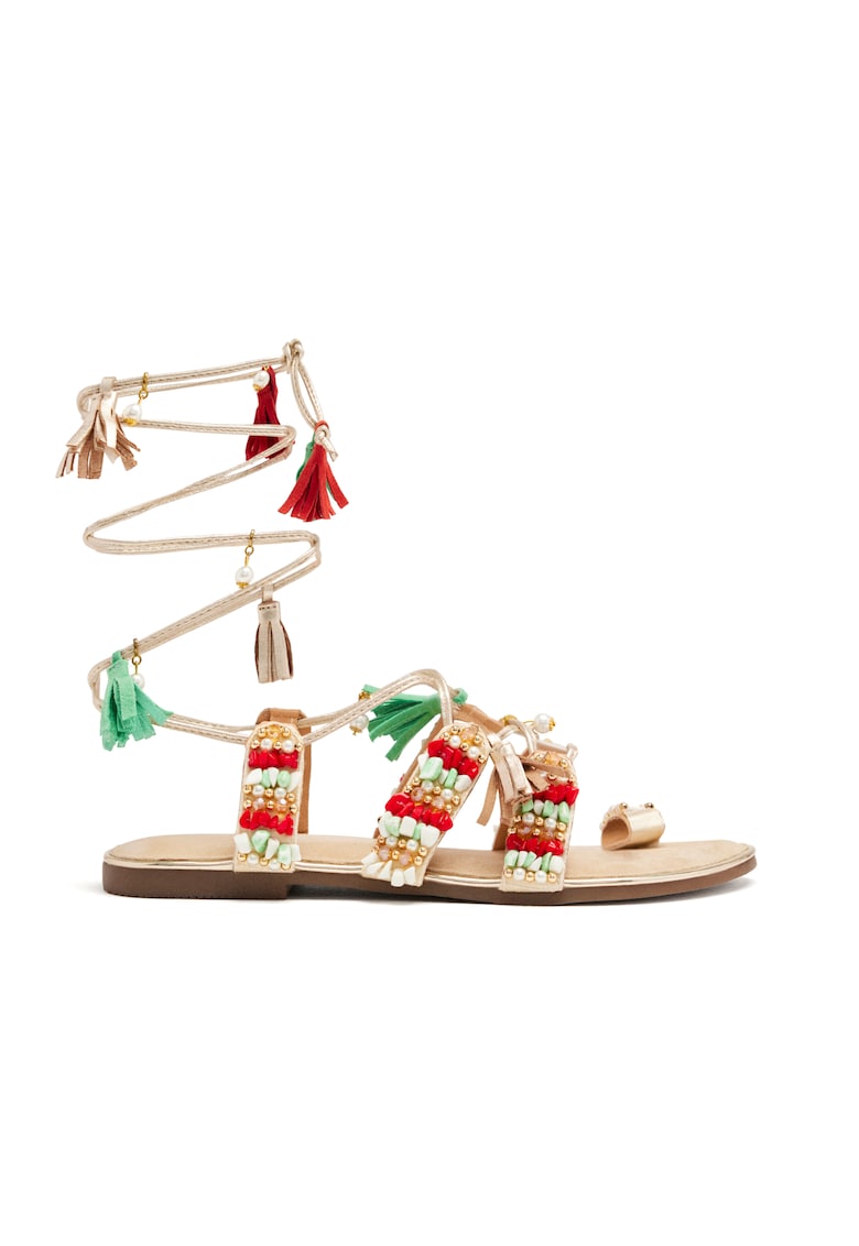 Sandale decorate cu margele Nubo 1 Sandale decorate cu margele Nubo