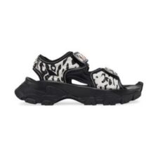 Sandale demi-wedge cu imprimeu Stella McCartney