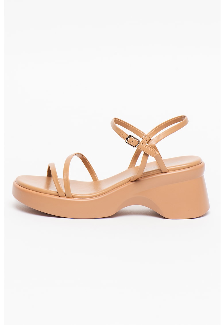 Sandale demi-wedge de piele ecologica Leonel 1 Sandale demi-wedge de piele ecologica Leonel