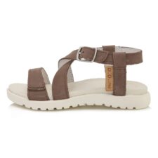 Sandale din Piele Fetite -  Talpa Groasa - AC055-1A - Maro -