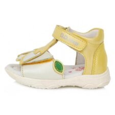 Sandale din Piele -  pentru Copii - Ghiocel - Usoare - AC64-696 - Galben -