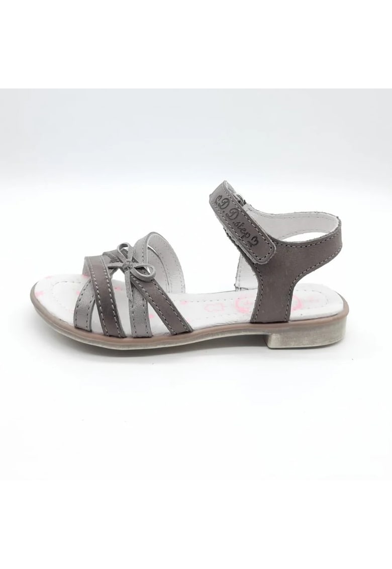 Sandale din Piele - pentru Fete - cu Scai - Gri - K356-6000 - Gri 1 Sandale din Piele -  pentru Fete - cu Scai - Gri - K356-6000 - Gri