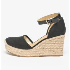 Sandale din denim cu talpa wedge Kendrick