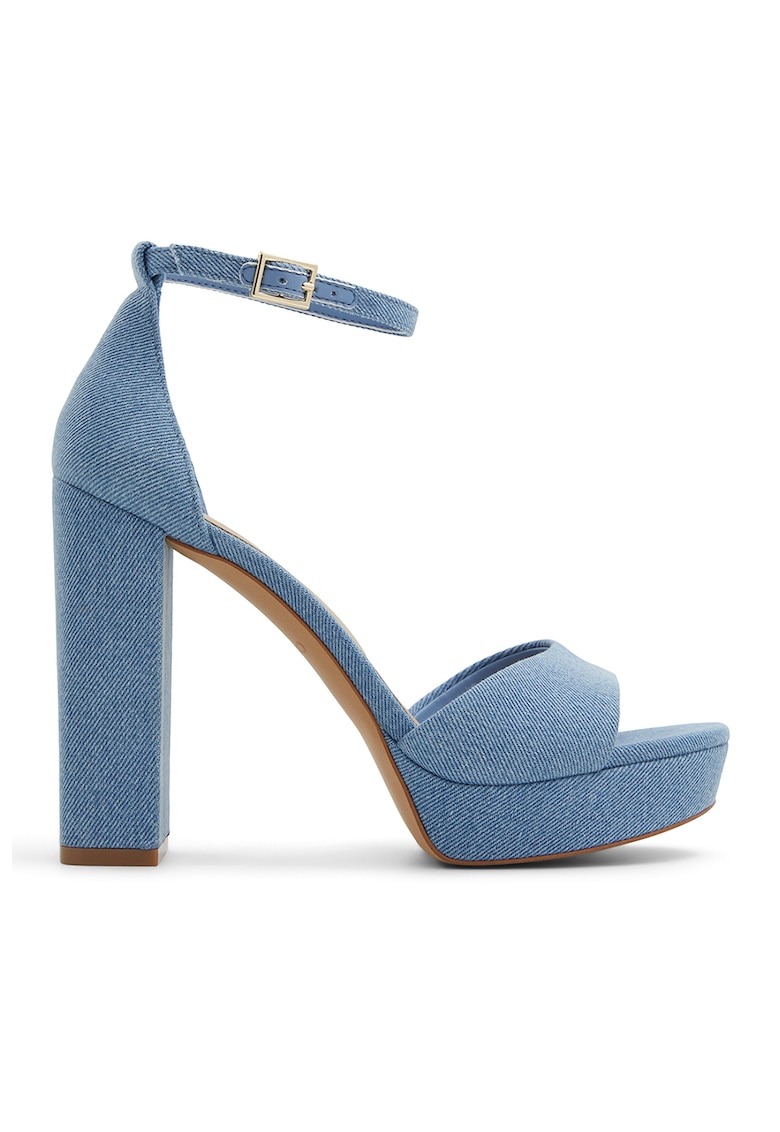 Sandale din denim cu toc masiv Enaegyn 1 Sandale din denim cu toc masiv Enaegyn
