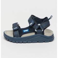 Sandale din material textil cu aplicatie logo