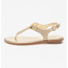 Sandale din material textil cu aspect stralucitor