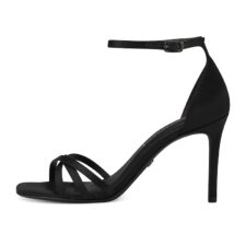 Sandale din material textil cu bareta pe glezna