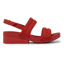 Sandale din material textil cu bareta slingback