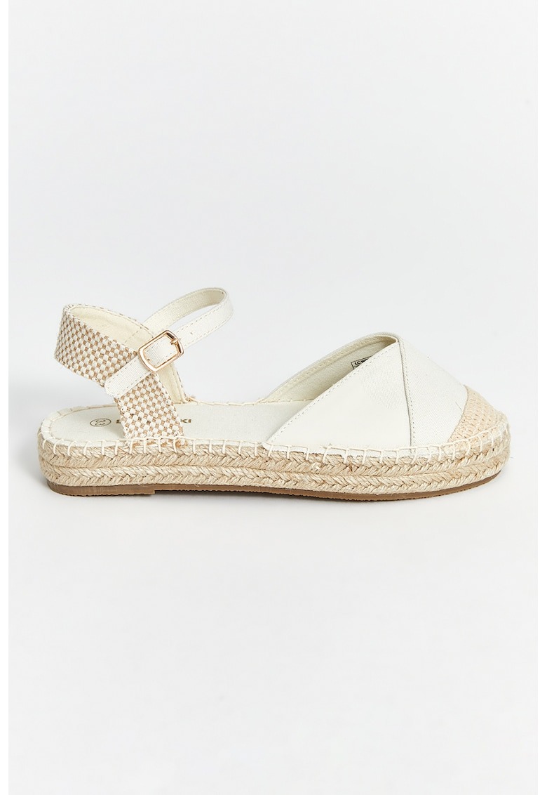 Sandale din material textil cu catarama 1 Sandale din material textil cu catarama