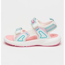 Sandale din material textil cu garnituri din piele ecologica