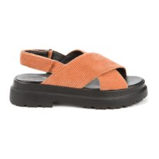 Sandale din material textil cu model cu barete incrucisate